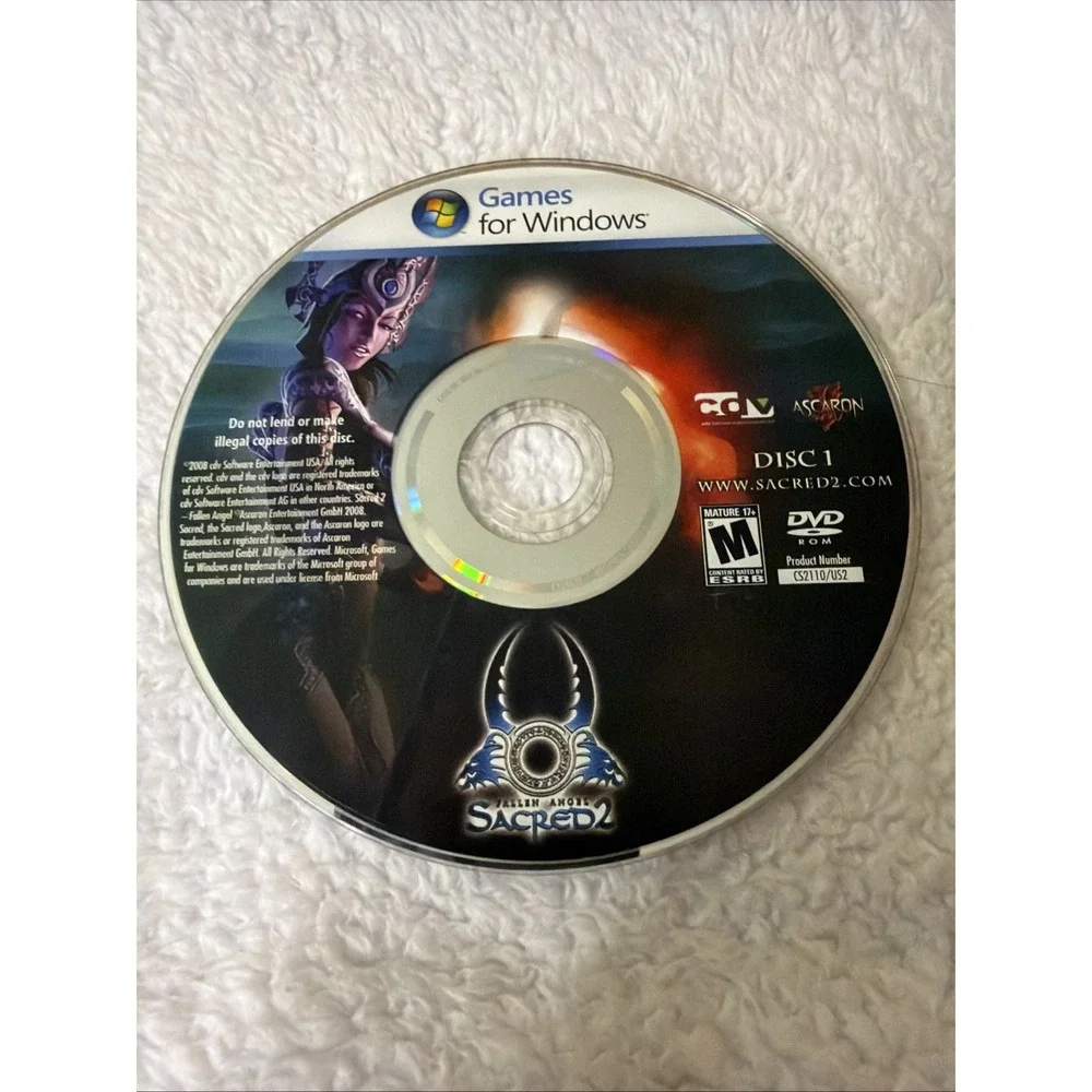 Fallen Angel Sacred 2 PC DVD ROM Game 2008 CIB Complete Sleeve WIN Atari Vtg